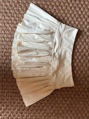 Pleated Cream Women’s Goldhinge  Skirt